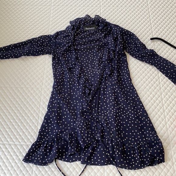 Realisation Par — Navy Wrap dress - Picture 9 of 10